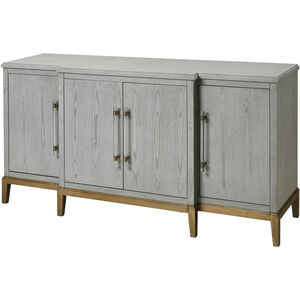 Geneva 68 X 19 inch Gray with Gold Media Console