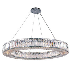 Cuvette 24 Light 43 inch Chrome Chandelier Ceiling Light, Royal Cut Clear Crystal