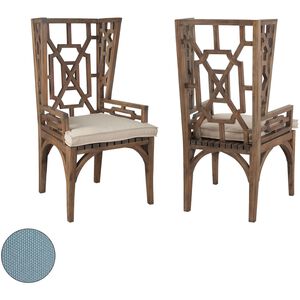 Guild Master 22 X 21 inch Seafoam Green Outdoor Cushion, Wingback Chair Cushion