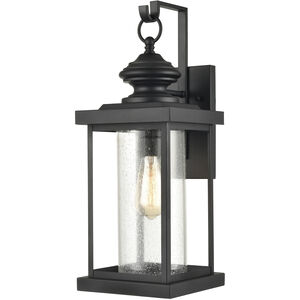 Minersville 1 Light 21 inch Matte Black Outdoor Wall Sconce