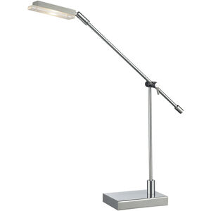 Bibliotheque 26 inch 5 watt Polished Chrome Desk Lamp Portable Light