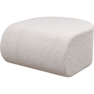 Keeler 13.5 inch White Pouf