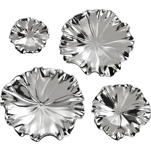 Petal Silver Dimensional Wall Art, Bowl