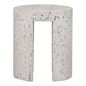 Lyon 18 inch White Outdoor Stool