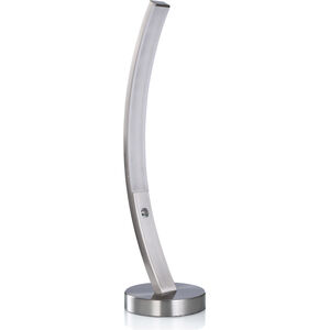 Gemma 22 inch 12.00 watt Silver and White Desk Lamp Portable Light