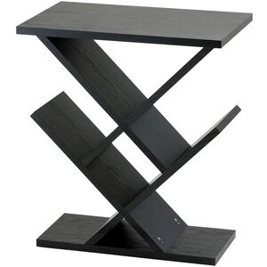 Zig Zag 12 inch Black Accent Table